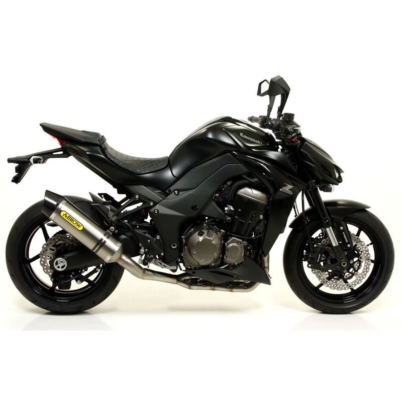 Juego escapes aluminio fondo acero Arrow KAWASAKI Z1000 10-